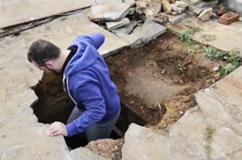 Man kept hearing strange noises under driveway, it led to an astounding discovery