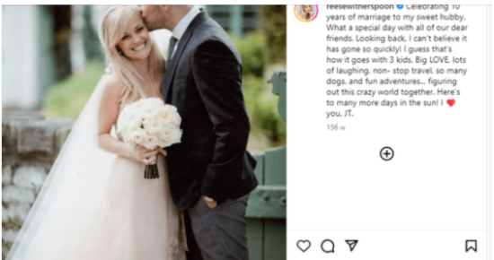 Reese Witherspoon and Husband Announce Divorce After 11 Years of Marriage
