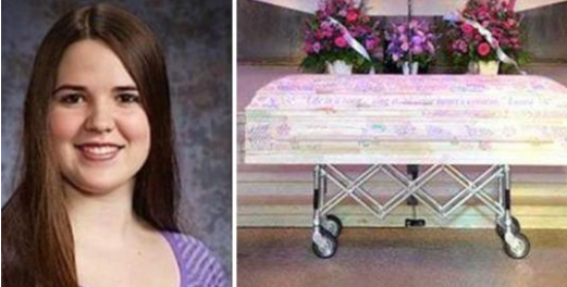 Teenage girl dies of cancer – when her mom looks at her coffin, her heart is filled with warmth