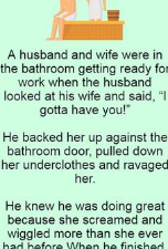 Husband looked at his wife and said(Just for Fun)