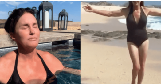 Caitlyn Jenner is confidently showing off her new body in a bikini