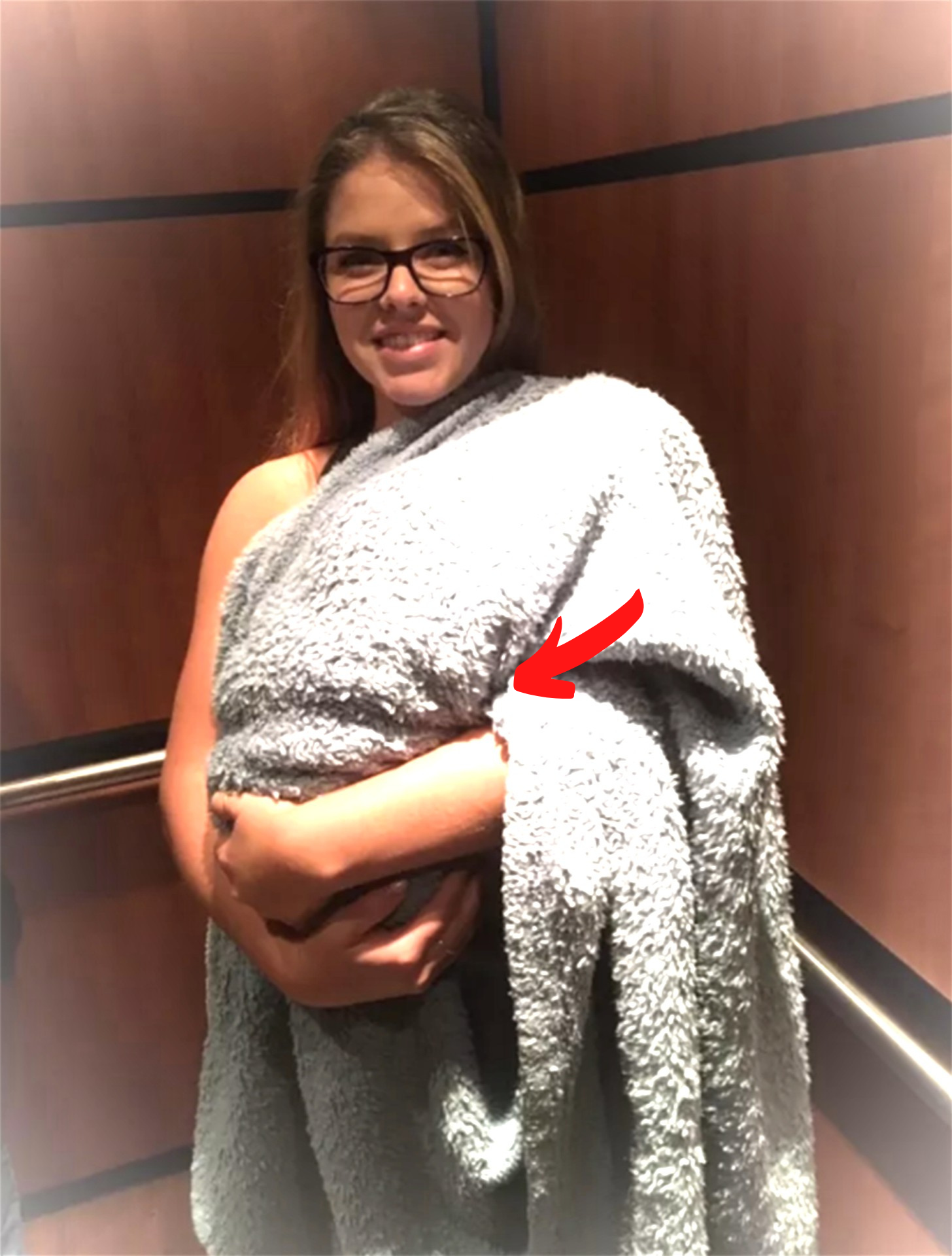 My daughter carried a blanket covering what everyone assumed was a child into the hospital, but when she revealed