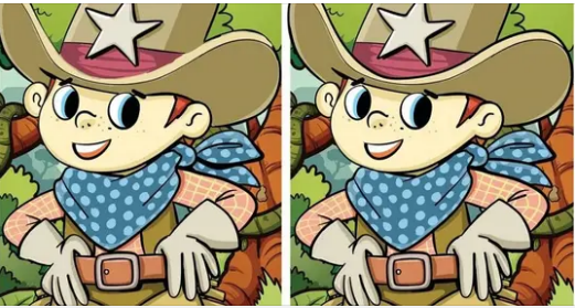 An exciting adventure. Try to find the hidden differences in the “Cowboy” picture in 12 seconds